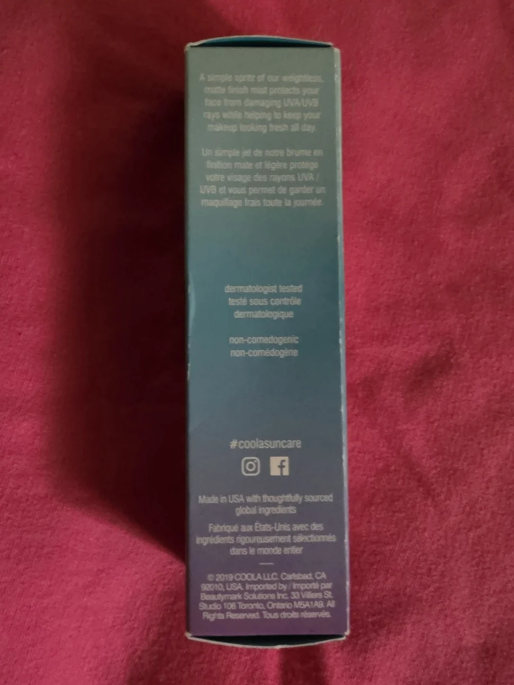 COOLA Makeup Setting Spray SPF 30 - Blue Packaging
